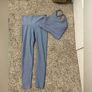 Old navy light blue work out set